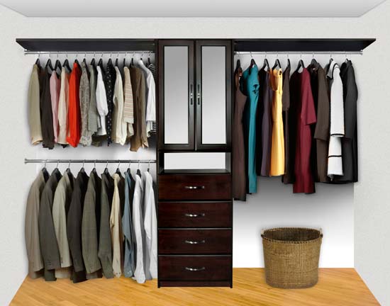 Walk In Closet Organizers Pre Configured #4