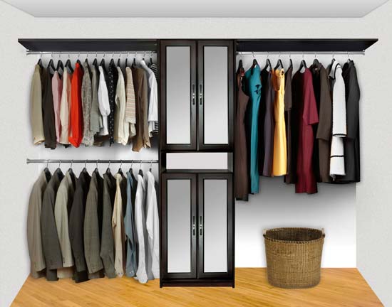 Walk In Closet Organizers Pre Configured #5